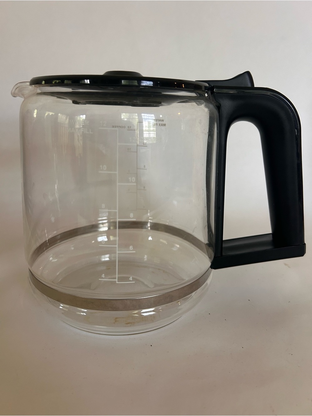Krups Savoy 12 Cup Coffee Pot Replacement Parts Glass Black Silver EC314050